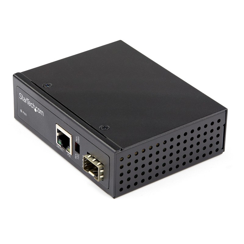 PoE + Industrial Media Converter 60W - Medienkonverter LWL Kupfer - Singlemod...